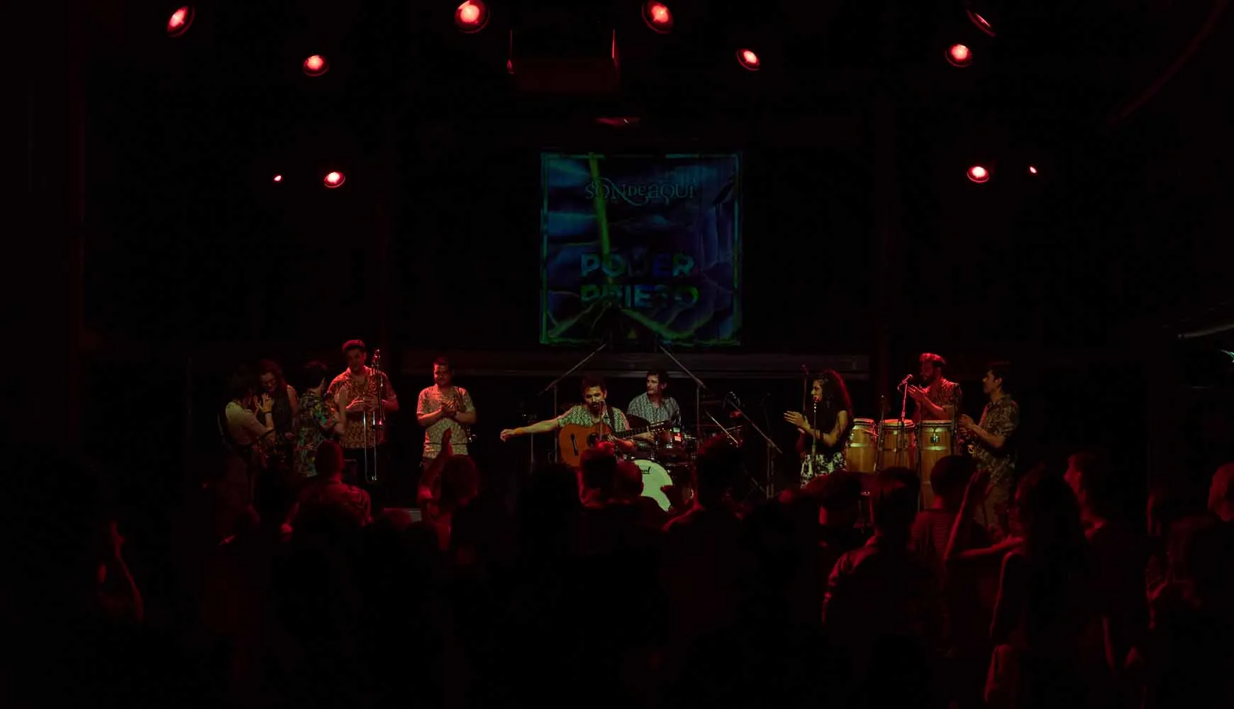 Son de Aqui live concert crowd at Poder Prieto
