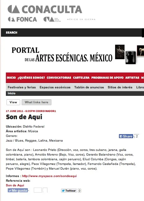 Son de Aqui press preview clipping