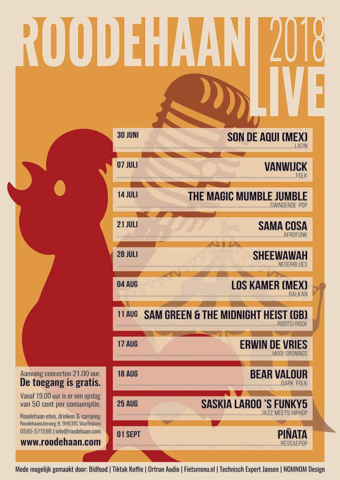 Son de Aqui press clipping Press Sda Roodehaan Live 2018